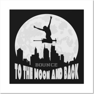 Pogo Stick Rider - Bounce To The Moon And Back Posters and Art